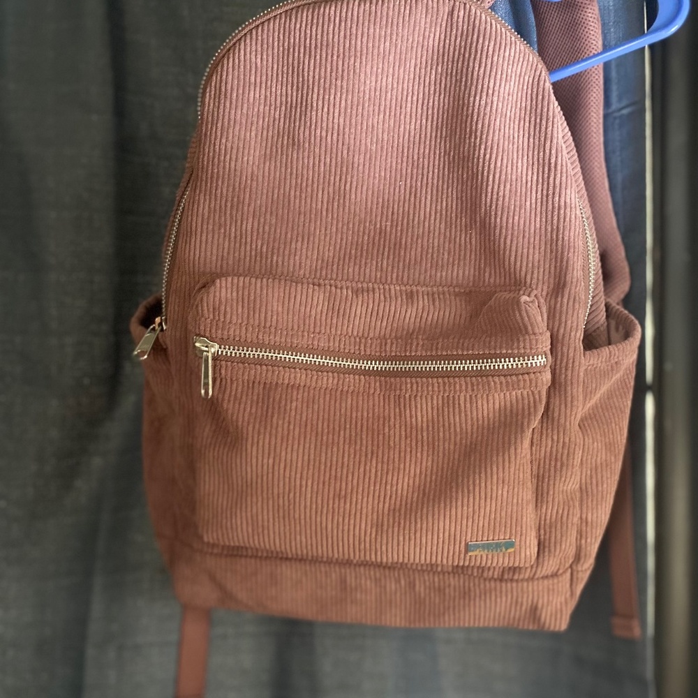 NWT Victoria's Secret VS PINK rose begonia velvet corduroy campus backpack